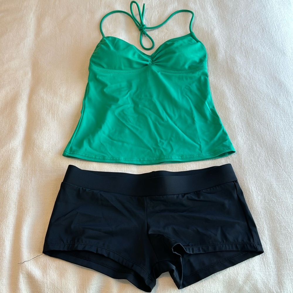 Victoria Secret Tankini Top and Boy Short Bottoms.